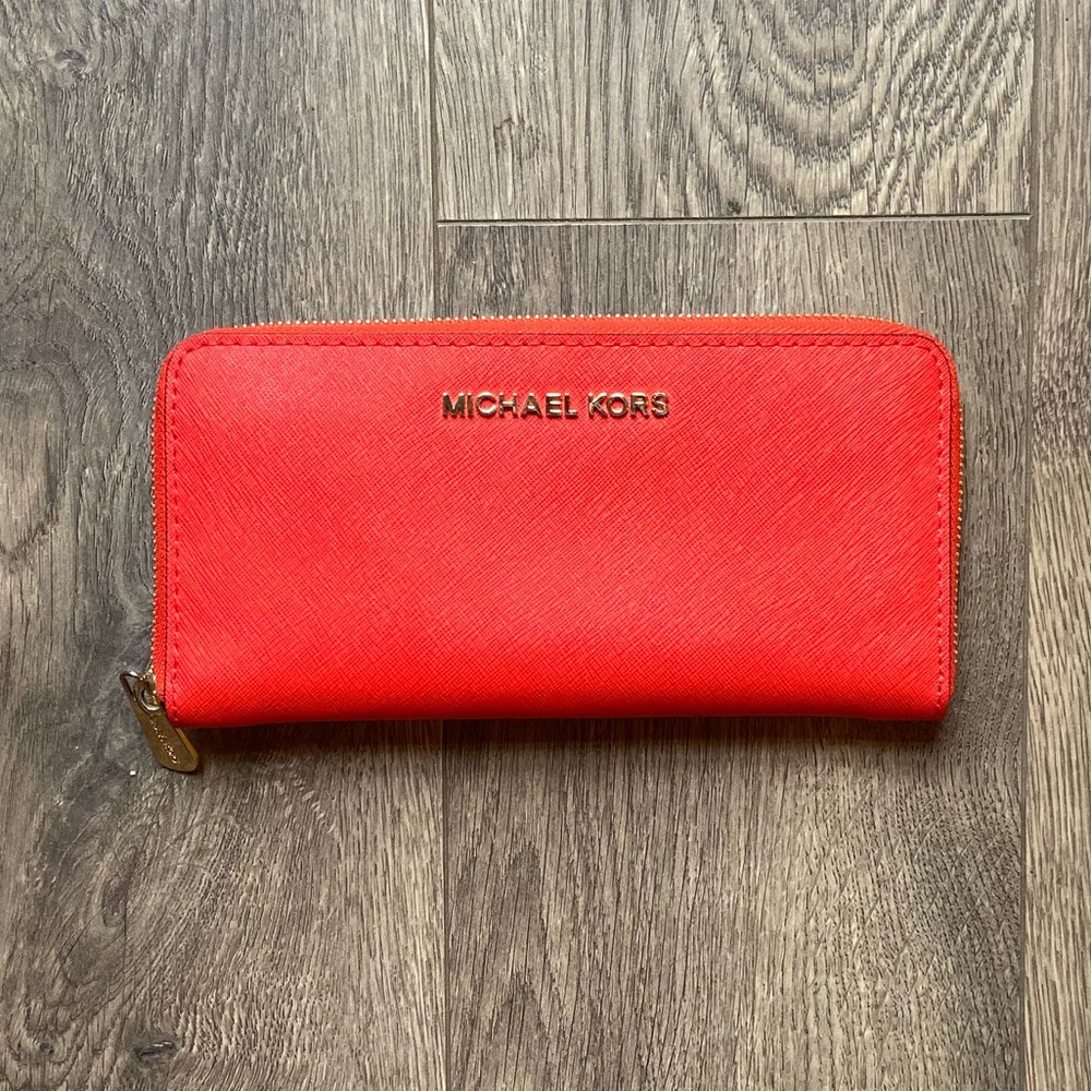 Michael Kors red wallet